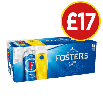 Foster's - Now Only £17 at Budgens