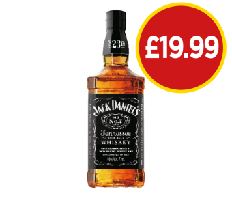 Jack Daniel's Whiskey - Now Only £19.99 at Budgens