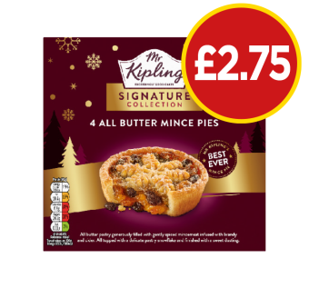 Mr Kipling Mince Pies - Now Only £2.75 at Budgens