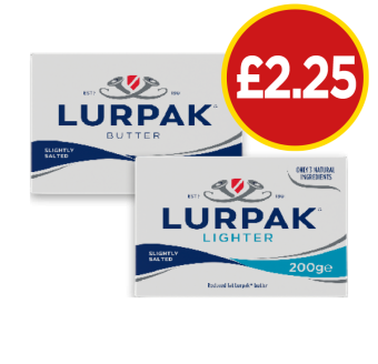 Lurpak, Lighter - Now Only £2.25 at Budgens