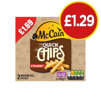 McCain Quick Chips Straight - Now Only £1.29 at Budgens