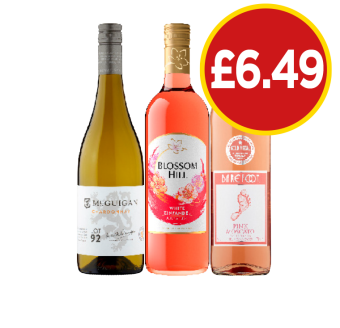 McGuigan Lot 92, Blossom Hill, Barefoot Pink - Now Only £6.49 at Budgens