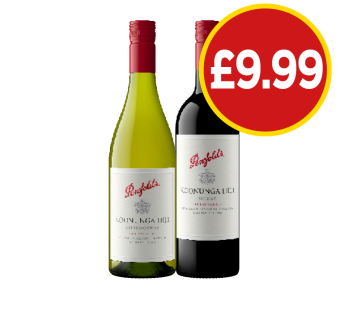 Penfolds Koonuga Hill Chardonnay, Shiraz - Now Only £9.99 at Budgens