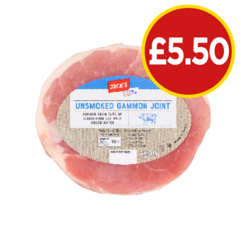 Unsmoked Gammon Joint - Now Only £5.50 at Budgens