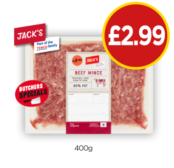 Jack's Beef Mince - Now Only £2.99 at Budgens