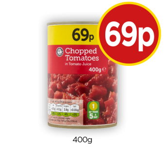 Chopped Tomatoes - Now Only 69p at Budgens