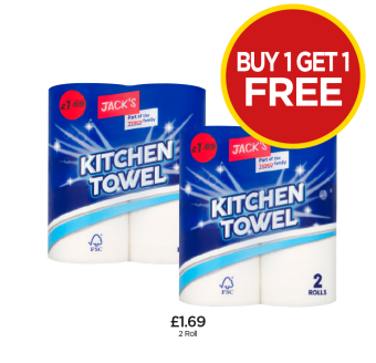 Jack's Kitchen Towel - Now Buy 1 Get 1 FREE at Budgens