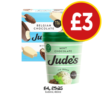 Jude's Belgian Chocolate Minis, Mint Chocolate - Now Only £3 at Budgens