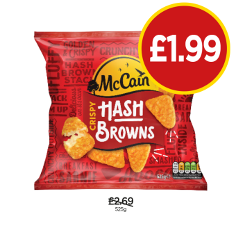 McCain Crispy Hash Browns - Now Only £1.99 at Budgens