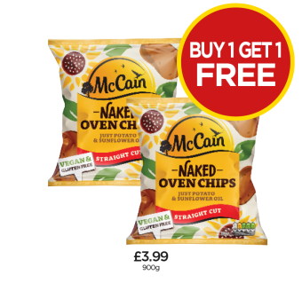 McCain Naked Oven Chips - Buy 1 Get 1 FREE at Budgens