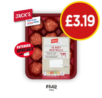 Jack's Meatballs - Now Only £3.19 at Budgens