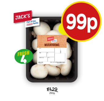 Jack's Mushrooms - Now Only 99p at Budgens