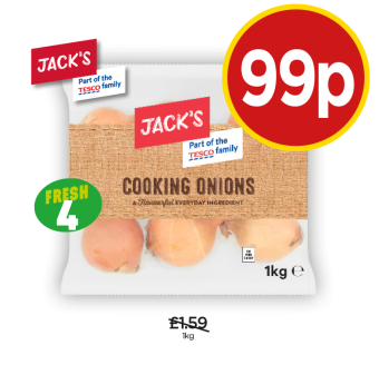 Jack's Cooking Onions - Now Only 99p at Budgens