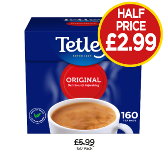 Tetley - Now Half Price Only £2.99 at Budgens