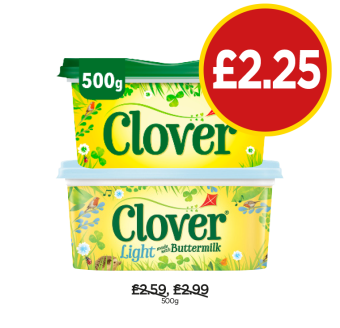 Clover, Light - Now Only £2.25 at Budgens