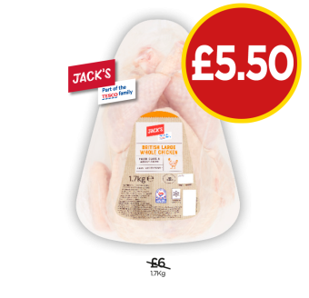 Jack's Whole Chicken - Now Only £5.50 at Budgens