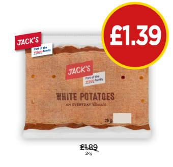 Jack's White Potatoes - Now Only £1.39 at Budgens