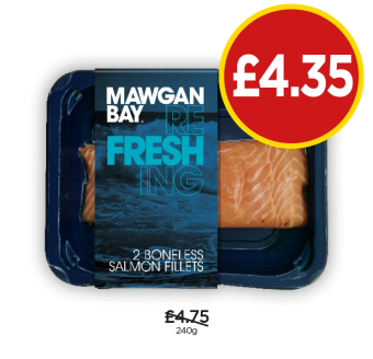 Mawgan Bay Boneless Salmon Fillets - Now only £4.35 at Budgens