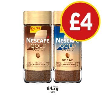 Nescafe Gold, Decaf - Now Only £4 at Budgens