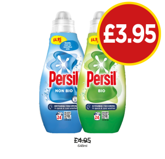 Persil Bio, Non Bio - Now Only £3.95 at Budgens