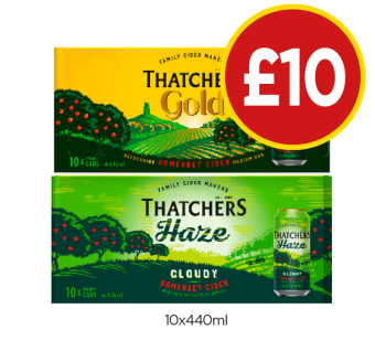 Thatchers Gold, Haze - Now Only £10 at Budgens