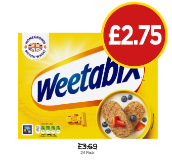 Weetabix - Now Only £2.75 at Budgens