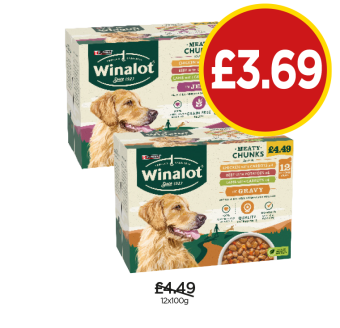 Winalot Meaty Chunks In Jelly, In Gravy - Now Only £3.69 at Budgens