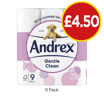 Andrex Gentle Clean - Now Only £4.50 at Budgens