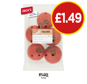 Jack's Tomatoes - Now Only £1.49 at Budgens