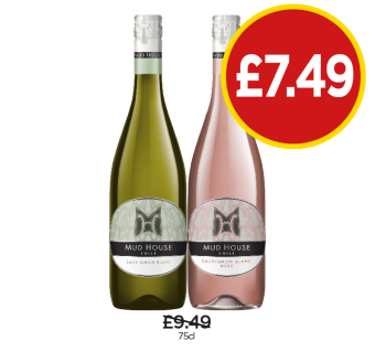 Mud House Sauvignon Blanc, Rosè - Now Only £7.49 each at Budgens