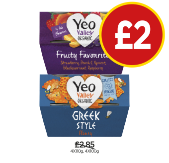 Yeo Valley Yoghurt Variety Pack, Greek Style Honey - Now Only £2 each at Budgens