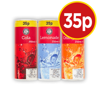 Cola, Lemonade, Orangeade - Now Only 35p at Budgens