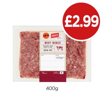 Jack's Beef Mince - Now Only £2.99 at Budgens