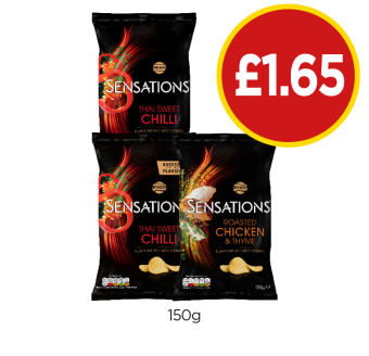 Sensations Thai Sweet Chilli, Roasted Chicken & Thyme - Now Only £1.65 at Budgens