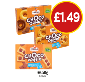 St Michel Choco Donut, Filled, Waffles - Now Only £1.49 at Budgens