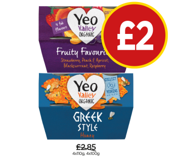 Yeo Valley Organic Fruity Favourites, Greek Style Honey - Now Only £2 at Budgens